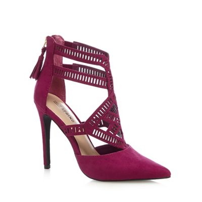 Call It Spring Purple 'Adoeni' high cut-out court shoes